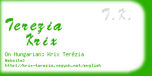terezia krix business card